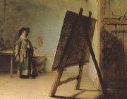 The Aristst in his Studio (mk08) REMBRANDT Harmenszoon van Rijn